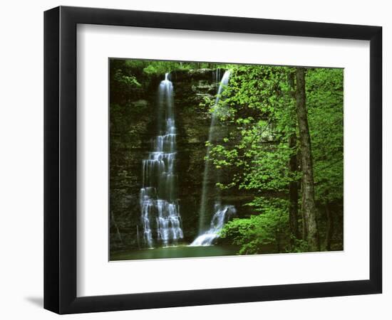 Twin Falls, Buffalo National River, Arkansas, USA-Charles Gurche-Framed Photographic Print