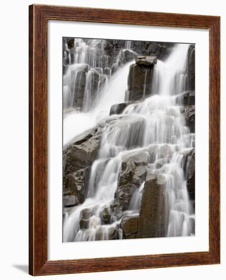 Twin Falls Detail, Yankee Boy Basin, Uncompahgre National Forest, Colorado, USA-James Hager-Framed Photographic Print