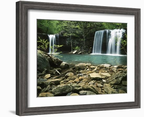 Twin Falls, Ozark-St Francis National Forest, Arkansas, USA-Charles Gurche-Framed Photographic Print