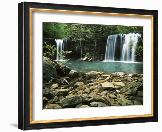 Twin Falls, Ozark-St Francis National Forest, Arkansas, USA-Charles Gurche-Framed Photographic Print