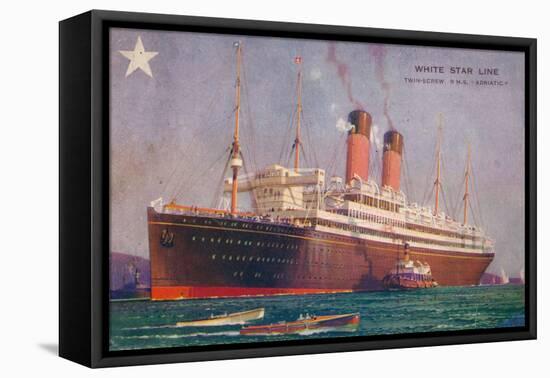 Twin-Screw RMS Adriatic of the White Star Line, C1907-null-Framed Premier Image Canvas