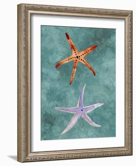 Twin Starfish III-Alicia Ludwig-Framed Art Print