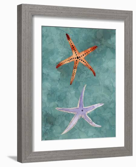 Twin Starfish III-Alicia Ludwig-Framed Art Print