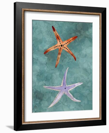 Twin Starfish III-Alicia Ludwig-Framed Art Print