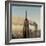 Twin Towers of the World Trade Center Burn Behind the Empire State Buildiing, September 11, 2001-null-Framed Photographic Print