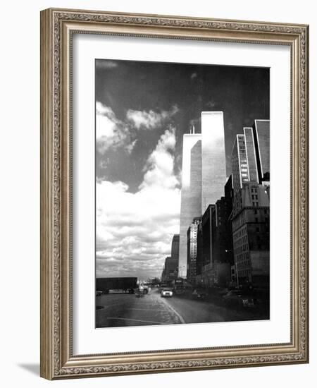 Twin Towers, World Trade Center (WTC), New York-null-Framed Photo