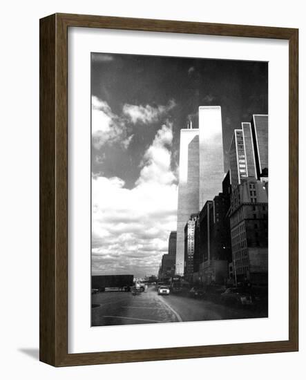 Twin Towers, World Trade Center (WTC), New York-null-Framed Photo