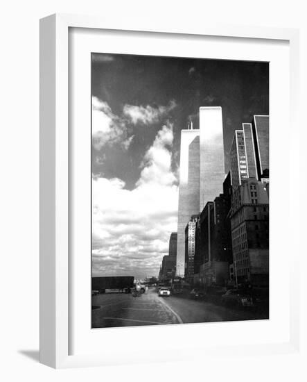 Twin Towers, World Trade Center (WTC), New York-null-Framed Photo