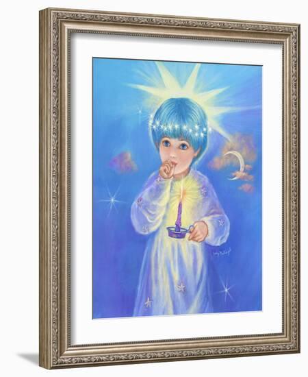 Twinkle Star with Candle-Judy Mastrangelo-Framed Giclee Print