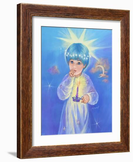 Twinkle Star with Candle-Judy Mastrangelo-Framed Giclee Print