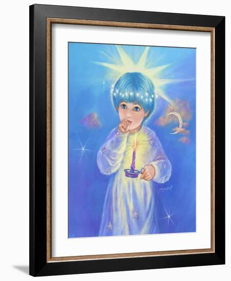 Twinkle Star with Candle-Judy Mastrangelo-Framed Giclee Print