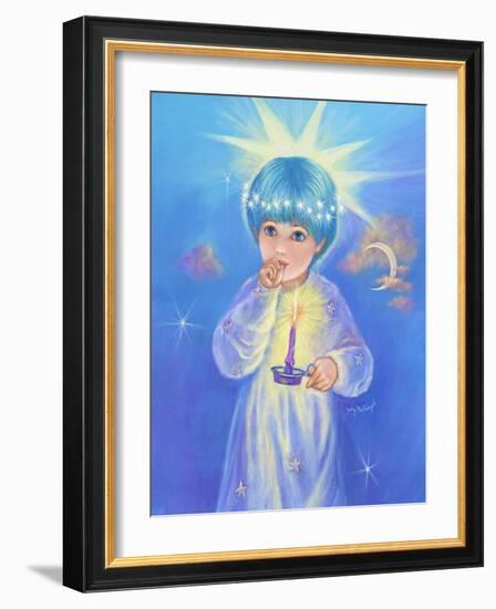 Twinkle Star with Candle-Judy Mastrangelo-Framed Giclee Print