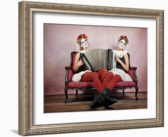 Twins-Monika Vanhercke-Framed Photographic Print