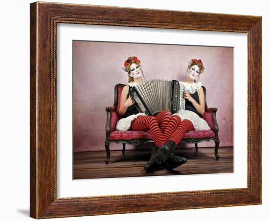 Twins-Monika Vanhercke-Framed Photographic Print