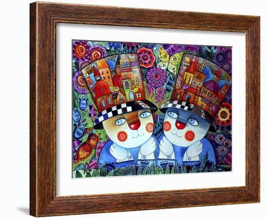 Twins-Oxana Zaika-Framed Giclee Print