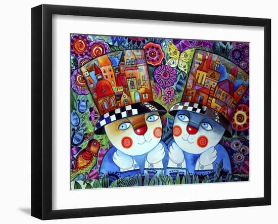 Twins-Oxana Zaika-Framed Giclee Print