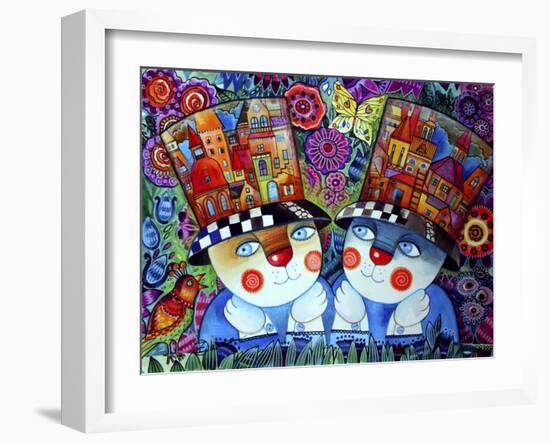 Twins-Oxana Zaika-Framed Giclee Print