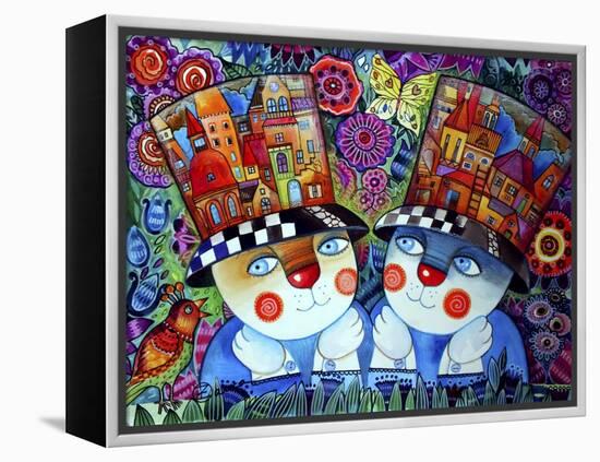 Twins-Oxana Zaika-Framed Premier Image Canvas