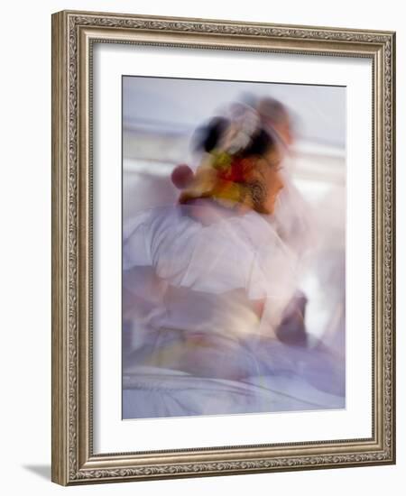 Twirling Female Dancer, San Miguel De Allende, Mexico-Nancy Rotenberg-Framed Photographic Print