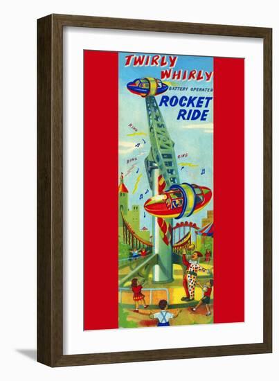 Twirly Whirly Rocket Ride-null-Framed Art Print