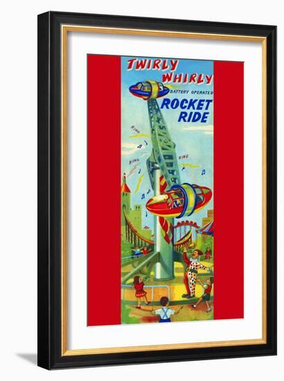 Twirly Whirly Rocket Ride-null-Framed Art Print