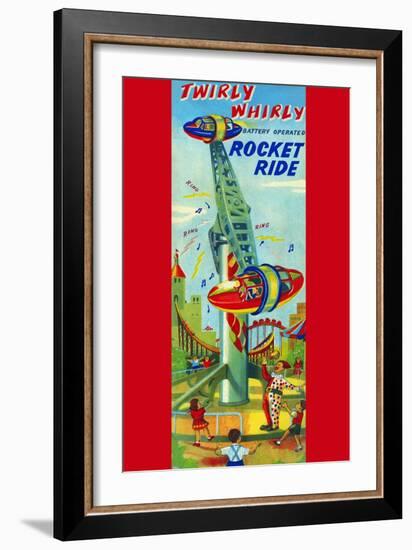 Twirly Whirly Rocket Ride-null-Framed Premium Giclee Print