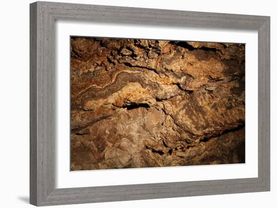 Twisted Mineral Seams.-daseaford-Framed Photographic Print