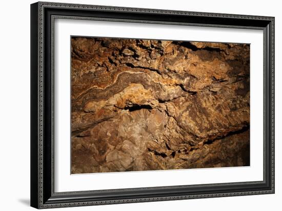 Twisted Mineral Seams.-daseaford-Framed Photographic Print