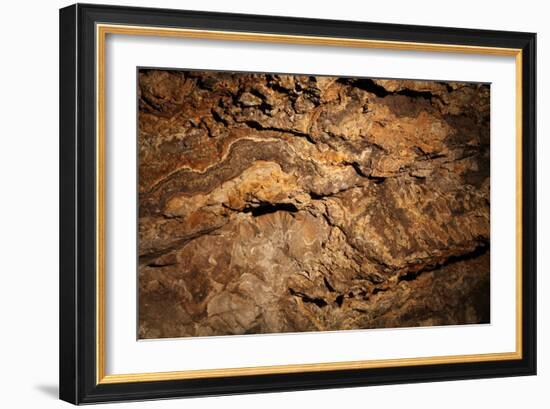 Twisted Mineral Seams.-daseaford-Framed Photographic Print