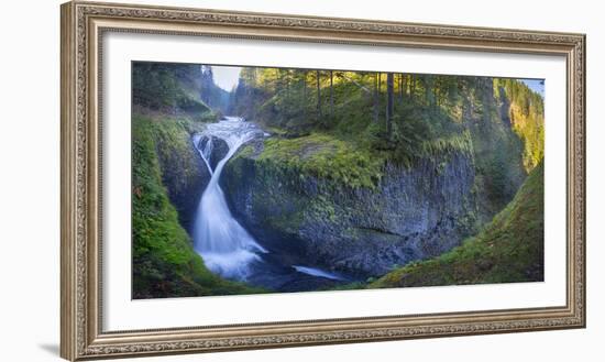 Twister Falls and Canyon on Eagle Creek, Columbia Gorge, Oregon, USA-Gary Luhm-Framed Photographic Print