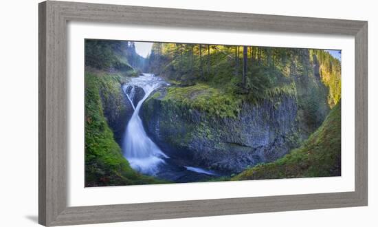 Twister Falls and Canyon on Eagle Creek, Columbia Gorge, Oregon, USA-Gary Luhm-Framed Photographic Print