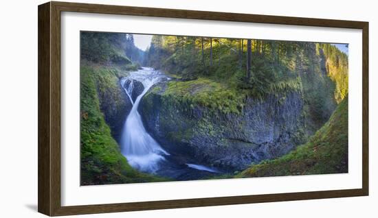 Twister Falls and Canyon on Eagle Creek, Columbia Gorge, Oregon, USA-Gary Luhm-Framed Photographic Print