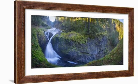 Twister Falls and Canyon on Eagle Creek, Columbia Gorge, Oregon, USA-Gary Luhm-Framed Photographic Print