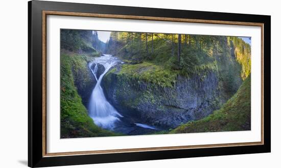 Twister Falls and Canyon on Eagle Creek, Columbia Gorge, Oregon, USA-Gary Luhm-Framed Photographic Print