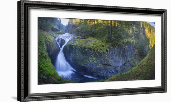 Twister Falls and Canyon on Eagle Creek, Columbia Gorge, Oregon, USA-Gary Luhm-Framed Photographic Print