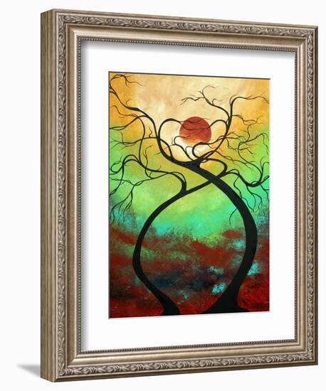 Twisting Love II Abstract-Megan Aroon Duncanson-Framed Art Print