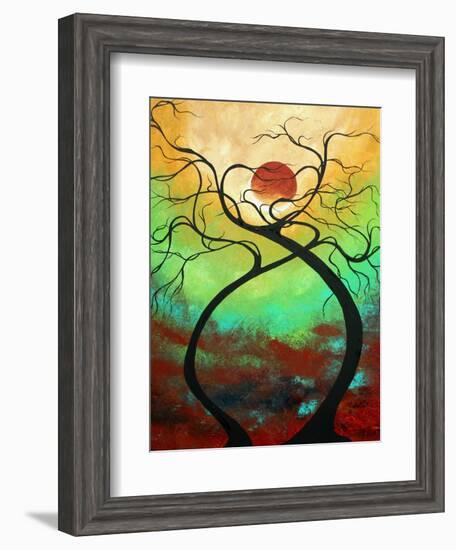 Twisting Love II Abstract-Megan Aroon Duncanson-Framed Art Print