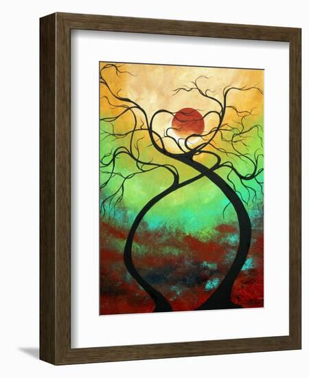 Twisting Love II Abstract-Megan Aroon Duncanson-Framed Art Print