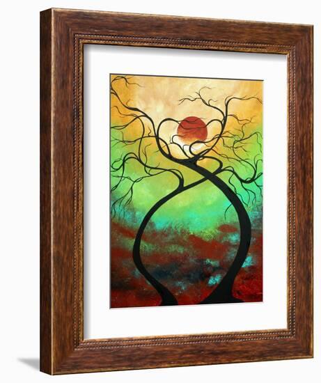 Twisting Love II Abstract-Megan Aroon Duncanson-Framed Art Print