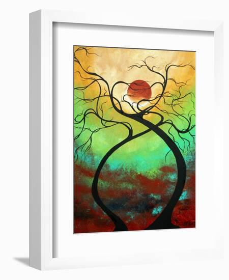 Twisting Love II Abstract-Megan Aroon Duncanson-Framed Art Print