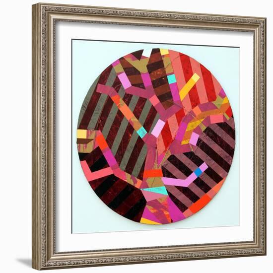 Twixt Heaven & Earth Vii-A (Acrylic on Circular Board)-Sara Hayward-Framed Giclee Print