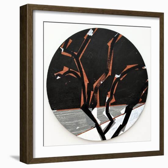 Twixt Heaven & Earth Xvi-B, 2019 (Acrylic on Circular Board)-Sara Hayward-Framed Giclee Print