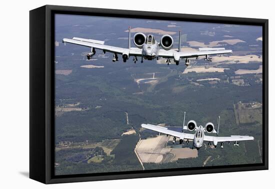 Two A-10C Thunderbolt Aircraft Near Moody Air Force Base, Georgia-null-Framed Premier Image Canvas