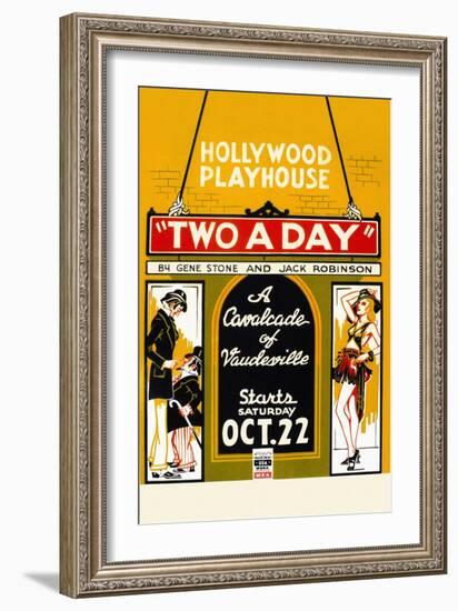 Two a Day-Federal Art Project-Framed Art Print