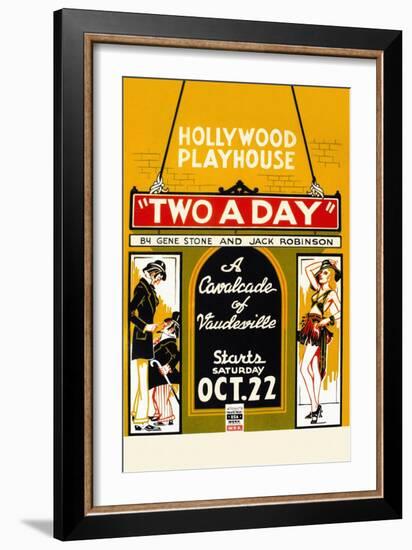 Two a Day-Federal Art Project-Framed Art Print