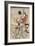 Two Actors in the Roles of Saitogo Kunitake and a Female Buddhist Devotee-null-Framed Giclee Print