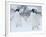 Two Adelie Penguins Walking on Snow, Antarctica-Edwin Giesbers-Framed Photographic Print