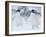 Two Adelie Penguins Walking on Snow, Antarctica-Edwin Giesbers-Framed Photographic Print