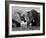 Two African Elephants Playing in River Chobe, Chobe National Park, Botswana-Tony Heald-Framed Photographic Print