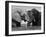 Two African Elephants Playing in River Chobe, Chobe National Park, Botswana-Tony Heald-Framed Photographic Print